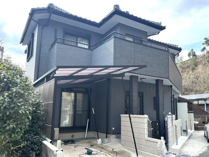 徳島市八万町　H様邸　外壁塗装工事